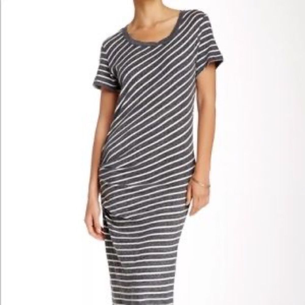 James Perse *SLEEVELESS* Tuck Maxi Dress - Picture 3 of 10